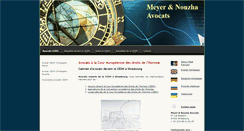 Desktop Screenshot of meyer-nouzha-avocats.com
